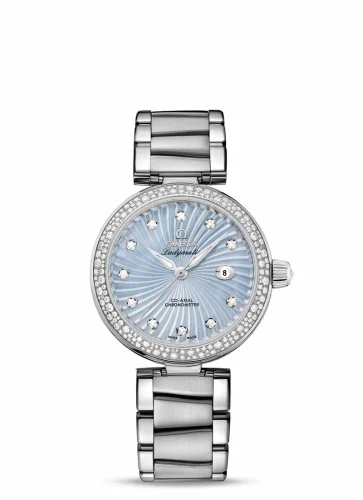 Omega LadyMatic Co-Axial 34 Stainless Steel / Diamond / Blue MOP / Bracelet 425.35.34.20.57.002 (42535342057002)